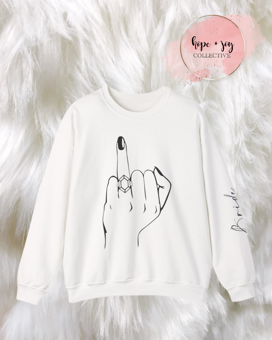 Printify Sweatshirt Engagement | Bride Crewneck Sweatshirt Engagement | Bride Crewneck Sweatshirt