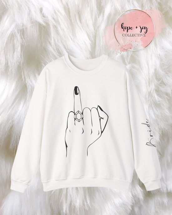 Printify Sweatshirt Engagement | Bride Crewneck Sweatshirt Engagement | Bride Crewneck Sweatshirt