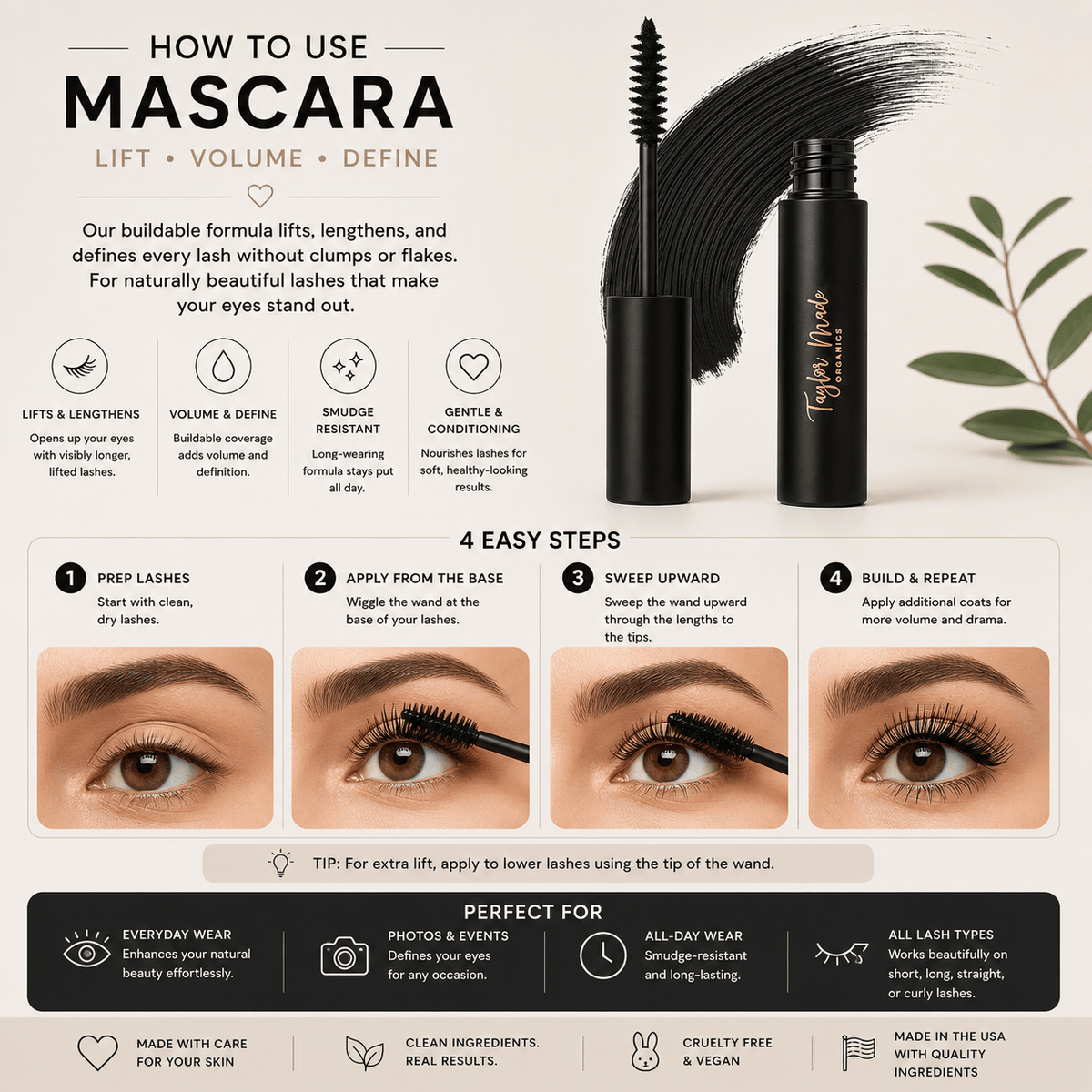 Lengthening Mascara – Clean, Buildable Definition