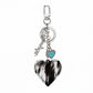hope + joy collective Wrangler Western Heart Cowhide Bag Charm Wrangler Western Heart Cowhide Bag Charm