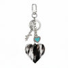 hope + joy collective Wrangler Western Heart Cowhide Bag Charm Wrangler Western Heart Cowhide Bag Charm