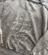 hope + joy collective apparel Ash Mocha / Small Praise Acid Wash Long-Sleeve Crewneck with Psalm 146:2 Praise Long-Sleeve Crewneck | Faith-Inspired Acid Wash Pullover