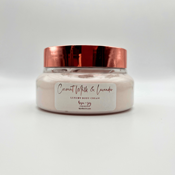 hope + joy collective beauty, cosmetics Coconut Milk & Lavender HJC Luxury Body Cream HJC Luxury Body Cream