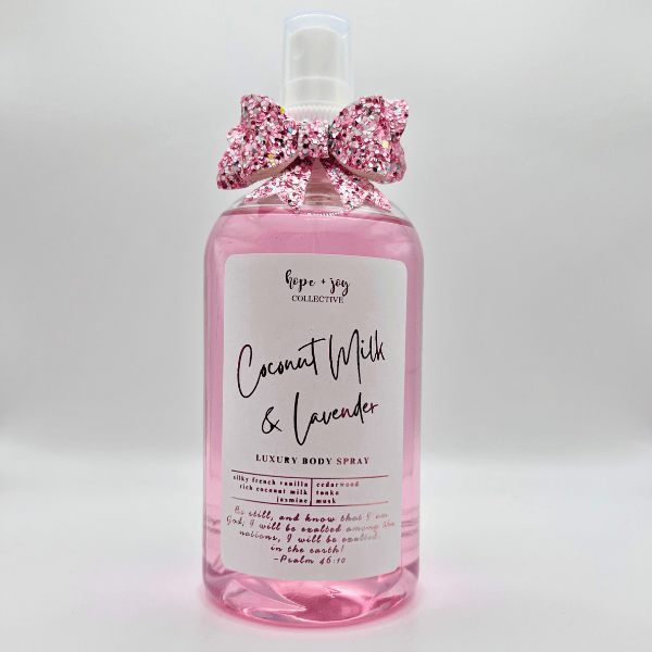 hope + joy collective beauty, cosmetics Coconut Milk & Lavender HJC Luxury Body Spray HJC Luxury Body Spray