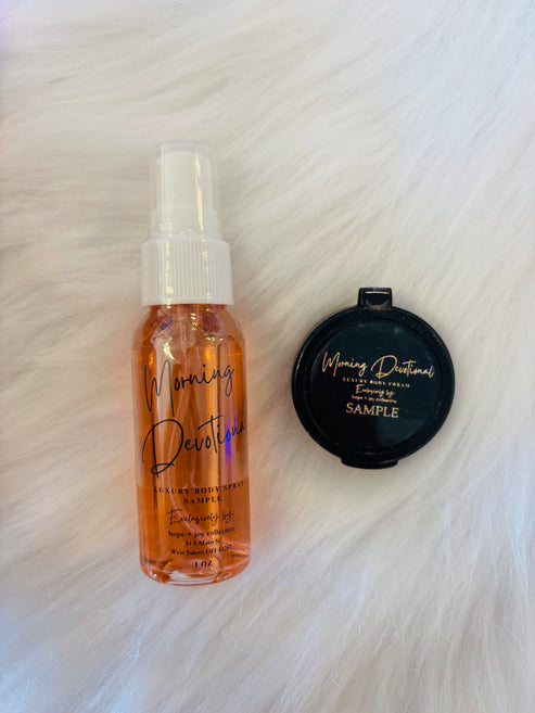 hope + joy collective beauty, cosmetics Morning Devotional HJC Luxury Body Care Discovery Duo Set HJC Luxury Body Care Discovery Duo Set