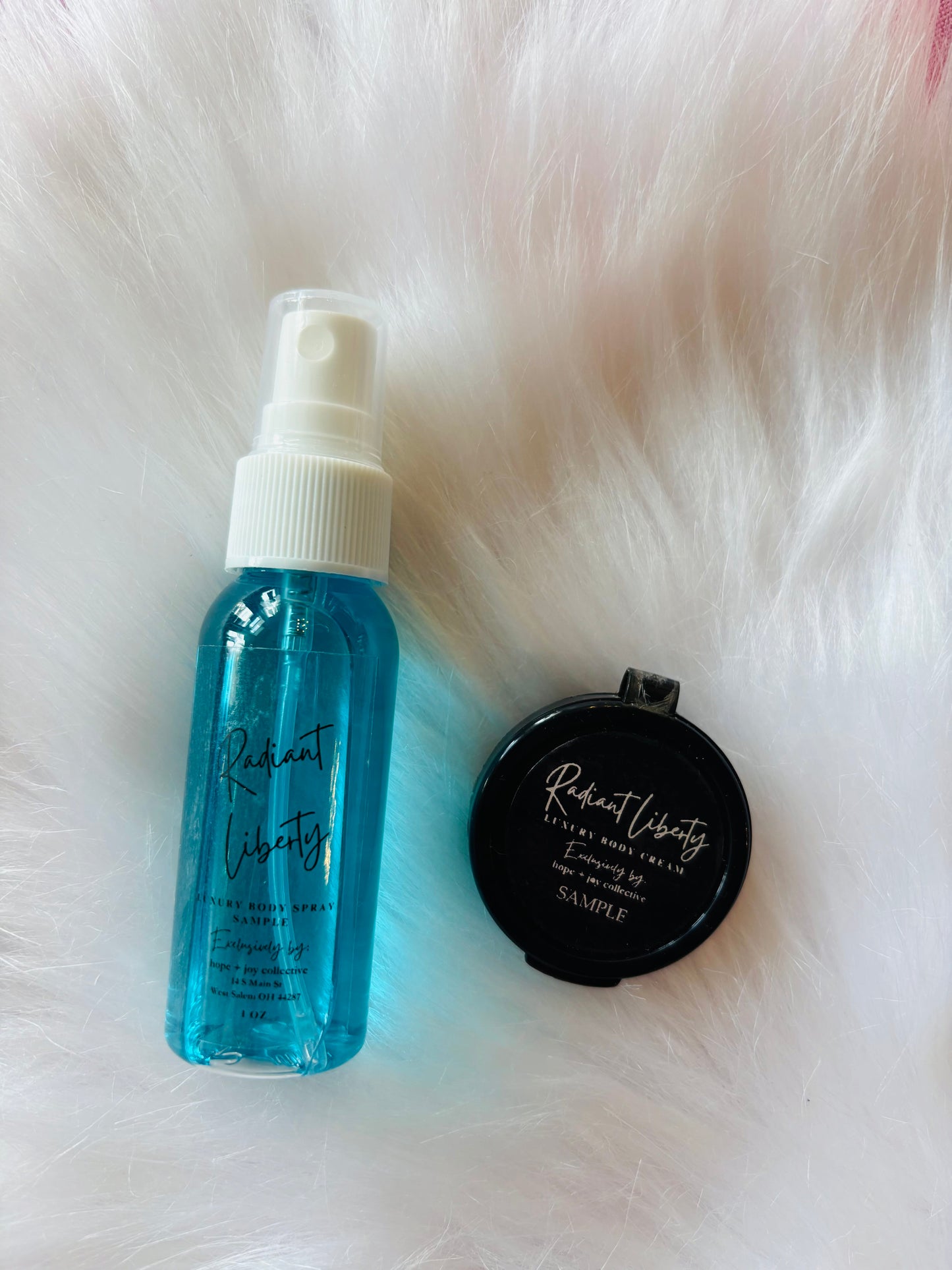 hope + joy collective beauty, cosmetics Radiant Liberty HJC Luxury Body Care Discovery Duo Set HJC Luxury Body Care Discovery Duo Set