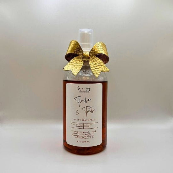 hope + joy collective beauty, cosmetics Timber & Truth HJC Luxury Body Spray