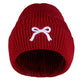 hope + joy collective COQUETTE BOW EMBROIDERED CUFF BEANIE COQUETTE BOW EMBROIDERED CUFF BEANIE