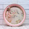 hope + joy collective decor Floral Pink and Gold Gilded Decorative Cosmetic/Vanity Tray Floral Pink and Gold Gilded Decorative Cosmetic/Vanity Tray