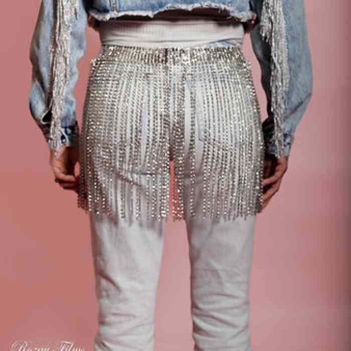 hope + joy collective Glam Cowgirl Rhinestone Fringe Belt