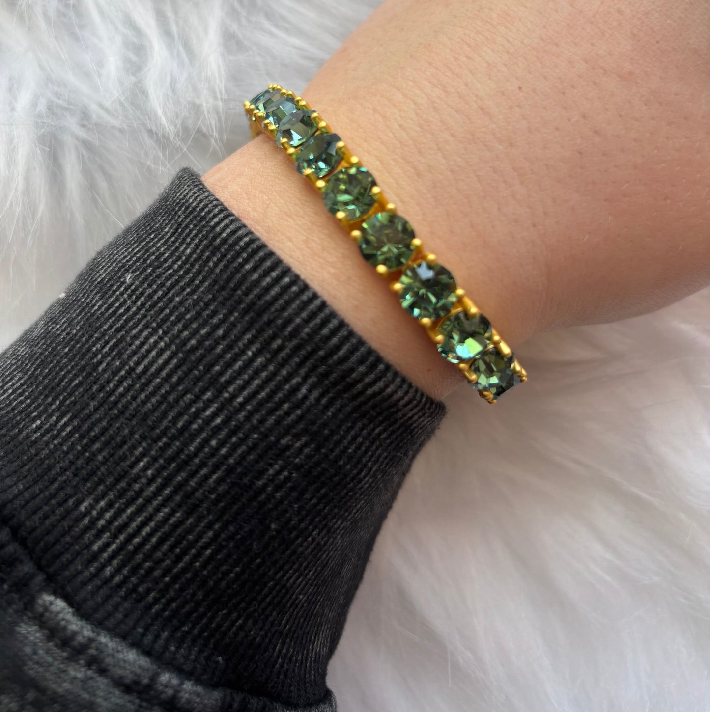 hope + joy collective Green The Radiance Tennis Bracelet The Radiance Tennis Bracelet