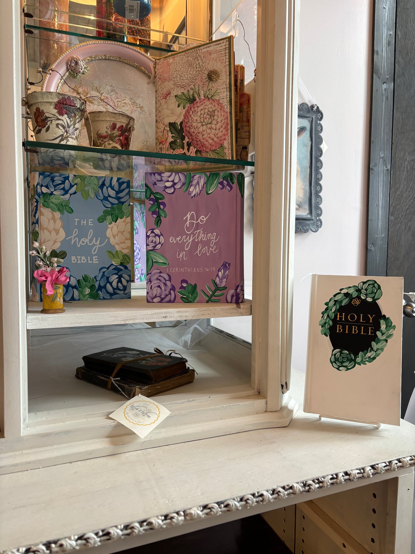 hope + joy collective Hand Painted Bibles by Nicole Brown Hand Painted Bibles by Nicole Brown