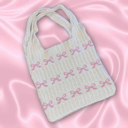 hope + joy collective handbag Boho Woven Bow Tote Bag Boho Woven Bow Tote Bag