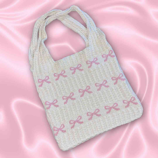 hope + joy collective handbag Boho Woven Bow Tote Bag Boho Woven Bow Tote Bag
