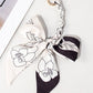 hope + joy collective Handmade Silky Scarf Bag Charm or Keychain Handmade Silky Scarf Bag Charm or Keychain
