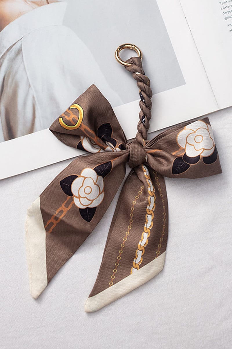 hope + joy collective Handmade Silky Scarf Bag Charm or Keychain Handmade Silky Scarf Bag Charm or Keychain