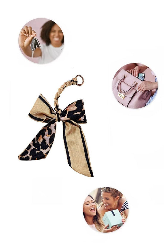 hope + joy collective Handmade Silky Scarf Bag Charm or Keychain Handmade Silky Scarf Bag Charm or Keychain