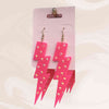 hope + joy collective Hot Pink Lighting Bolt Earrings