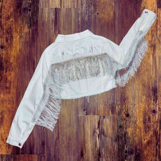 hope + joy collective jacket White Denim Western Fringe Saved by Grace Jacket
