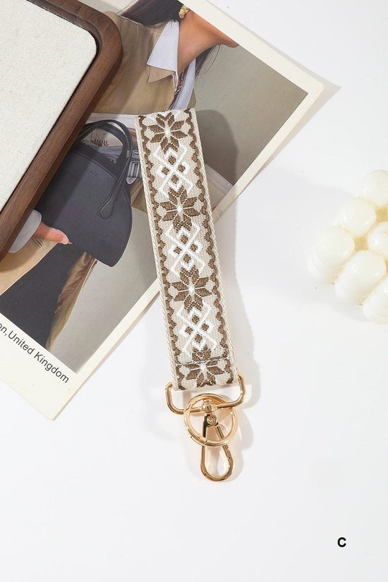 hope + joy collective Jacquard Weave Wristlet Keychains Jacquard Weave Wristlet Keychains