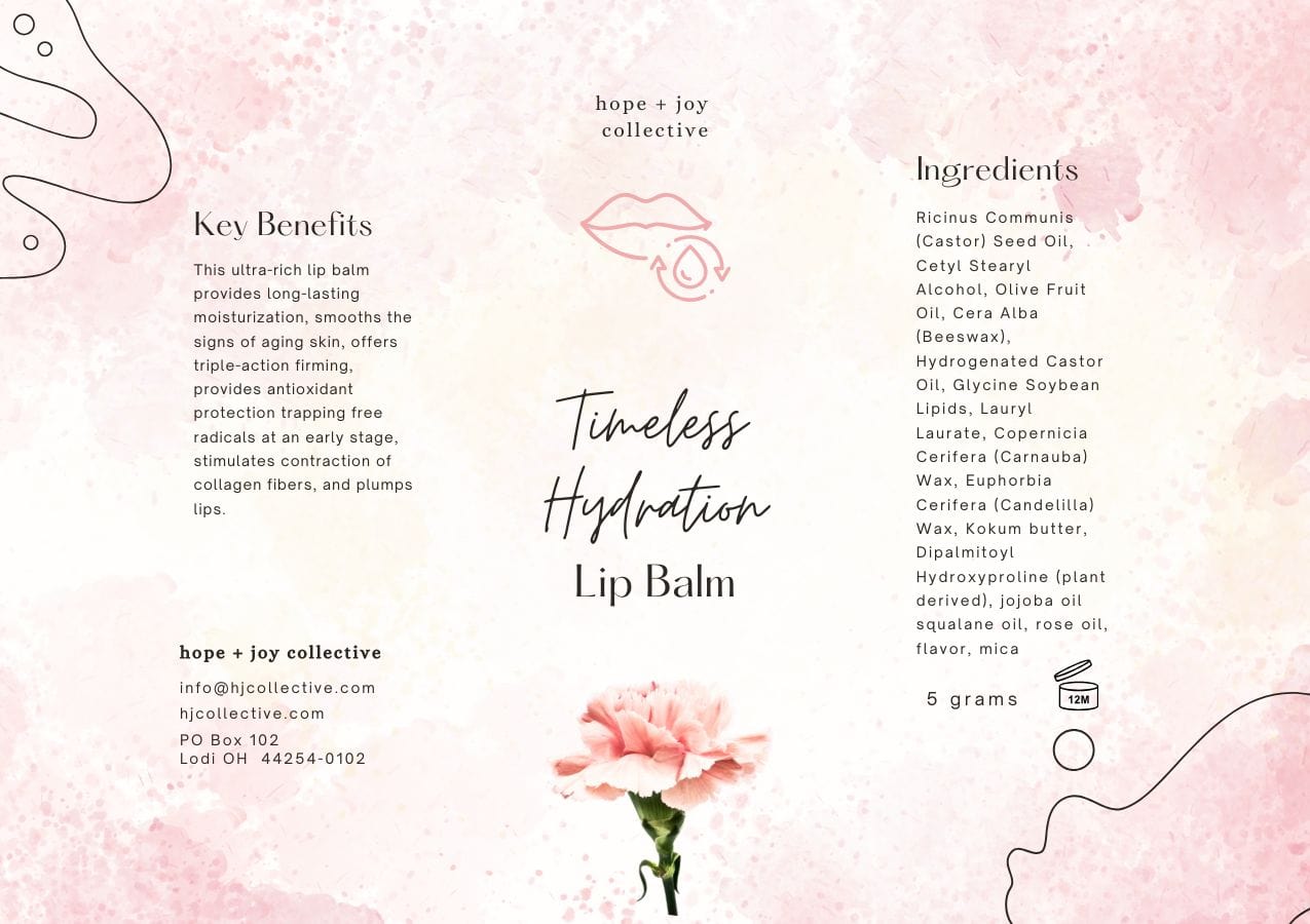 hope + joy collective lip balm, lip treatment Timeless Hydration Lip Balm Timeless Hydration Lip Balm