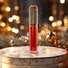 hope + joy collective lip gloss, beauty Candied Couture Sparkling Lip Gloss Candied Couture Sparkling Lip Gloss, a sheer red gloss with holographic sparkle in a beautiful tube with metallic gold and rhinestone cap with a couture red bow on top
