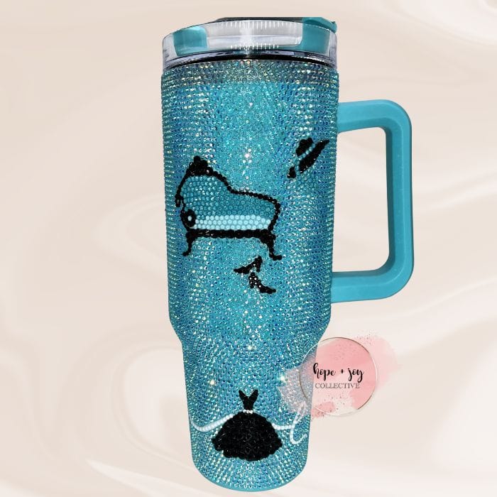 hope + joy collective Rhinestone Mug | 40 oz Insulated Tumbler | Breakfast at Tiffany's Inspired