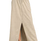 hope + joy collective Skirt Beige / S French Terry Acid-Washed Knit Skirt French Terry Acid-Washed Knit Skirt