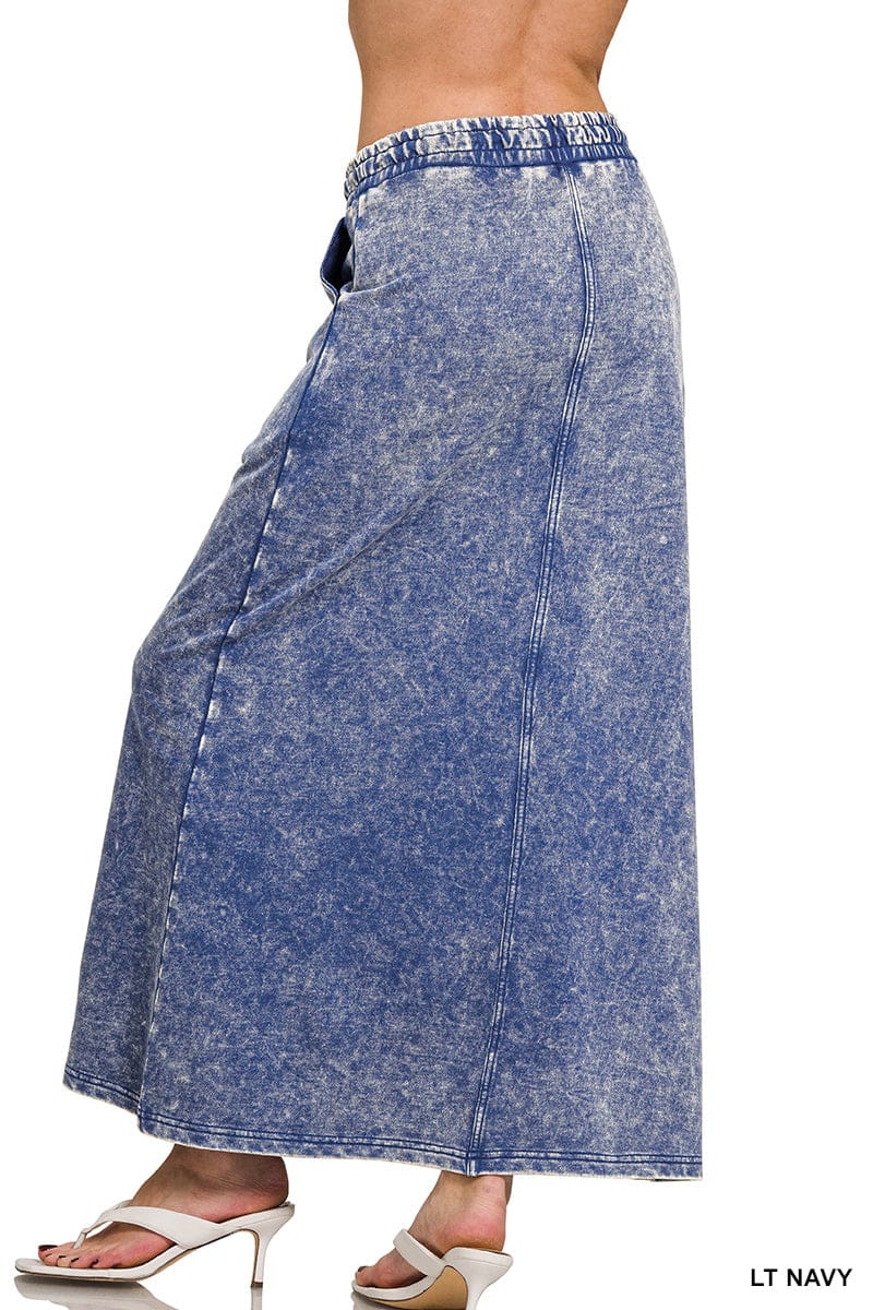 hope + joy collective Skirt French Terry Acid-Washed Knit Skirt French Terry Acid-Washed Knit Skirt