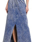 hope + joy collective Skirt Navy Blue / S French Terry Acid-Washed Knit Skirt French Terry Acid-Washed Knit Skirt
