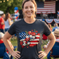 hope + joy collective T-Shirt American Flag with Flowers / S Independence Day USA 2026 T-Shirts Independence Day USA 2026 T-Shirts