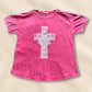 hope + joy collective T-Shirt Bright Pink / S Grace & Lace Cross T-Shirt | Bright Pastel Tee Grace & Lace Cross T-Shirt | Bright Pastel Tee