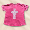 hope + joy collective T-Shirt Bright Pink / S Grace & Lace Cross T-Shirt | Bright Pastel Tee Grace & Lace Cross T-Shirt | Bright Pastel Tee