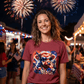 hope + joy collective T-Shirt Freedom Highland Cow / S Independence Day USA 2026 T-Shirts Independence Day USA 2026 T-Shirts