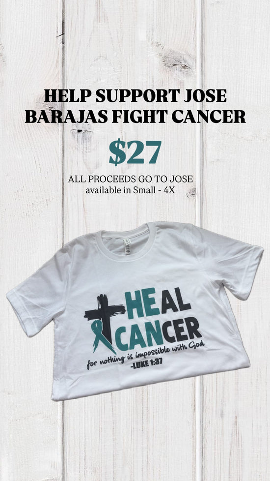 hope + joy collective T-Shirt He Can Heal Cancer T-Shirt He Can Heal Cancer T-Shirt