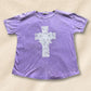 hope + joy collective T-Shirt Lavender / S Grace & Lace Cross T-Shirt | Bright Pastel Tee Grace & Lace Cross T-Shirt | Bright Pastel Tee