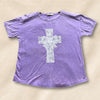 hope + joy collective T-Shirt Lavender / S Grace & Lace Cross T-Shirt | Bright Pastel Tee Grace & Lace Cross T-Shirt | Bright Pastel Tee