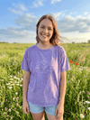 hope + joy collective T-Shirt Lavender / S Grow in Grace T-Shirt | Bright Pastel Tee Grow in Grace T-Shirt | Bright Pastel Tee