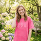 hope + joy collective T-Shirt Raspberry / S Grow in Grace T-Shirt | Bright Pastel Tee Grow in Grace T-Shirt | Bright Pastel Tee
