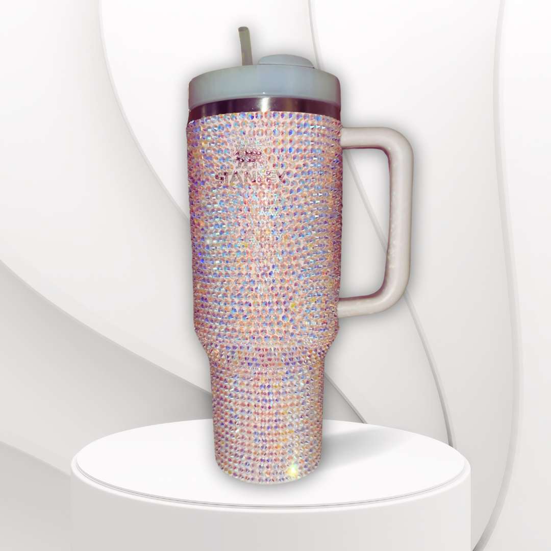 Full Rhinestone Stanley Cup | 40 oz. Iridescent Tumbler