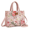hope + joy collective Wrangler Floral Print Braided Tote Bag - Pink Wrangler Floral Print Braided Tote Bag - Pink