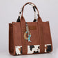 hope + joy collective Wrangler Western Cowhide Horseshoe Bag Charm - Horse Shoe Wrangler Western Cowhide Horseshoe Bag Charm - Horse Shoe