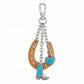 hope + joy collective Wrangler Western Cowhide Horseshoe Bag Charm - Horse Shoe Wrangler Western Cowhide Horseshoe Bag Charm - Horse Shoe