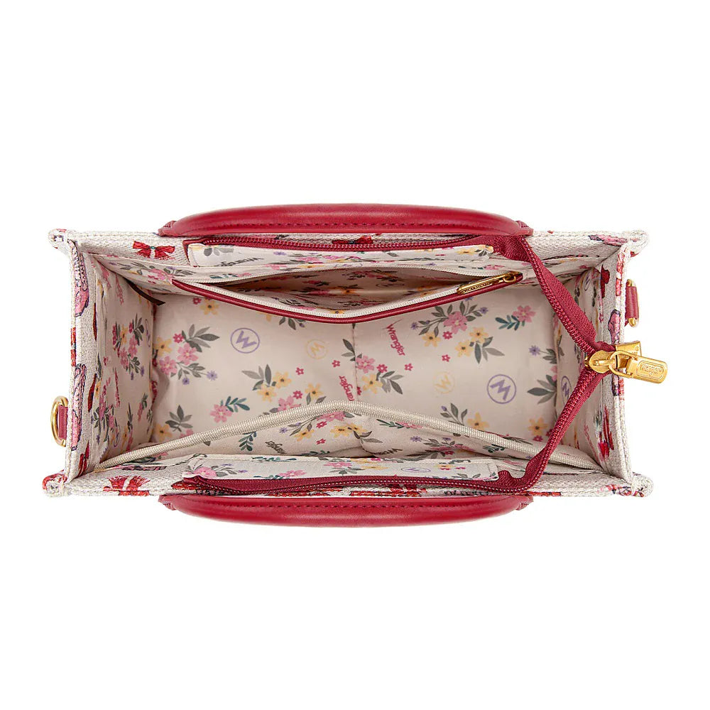 hope + joy collective Wrangler Western Print Cowgirl Tote Bag/Crossbody - Pink Wrangler Western Print Cowgirl Tote Bag/Crossbody - Pink