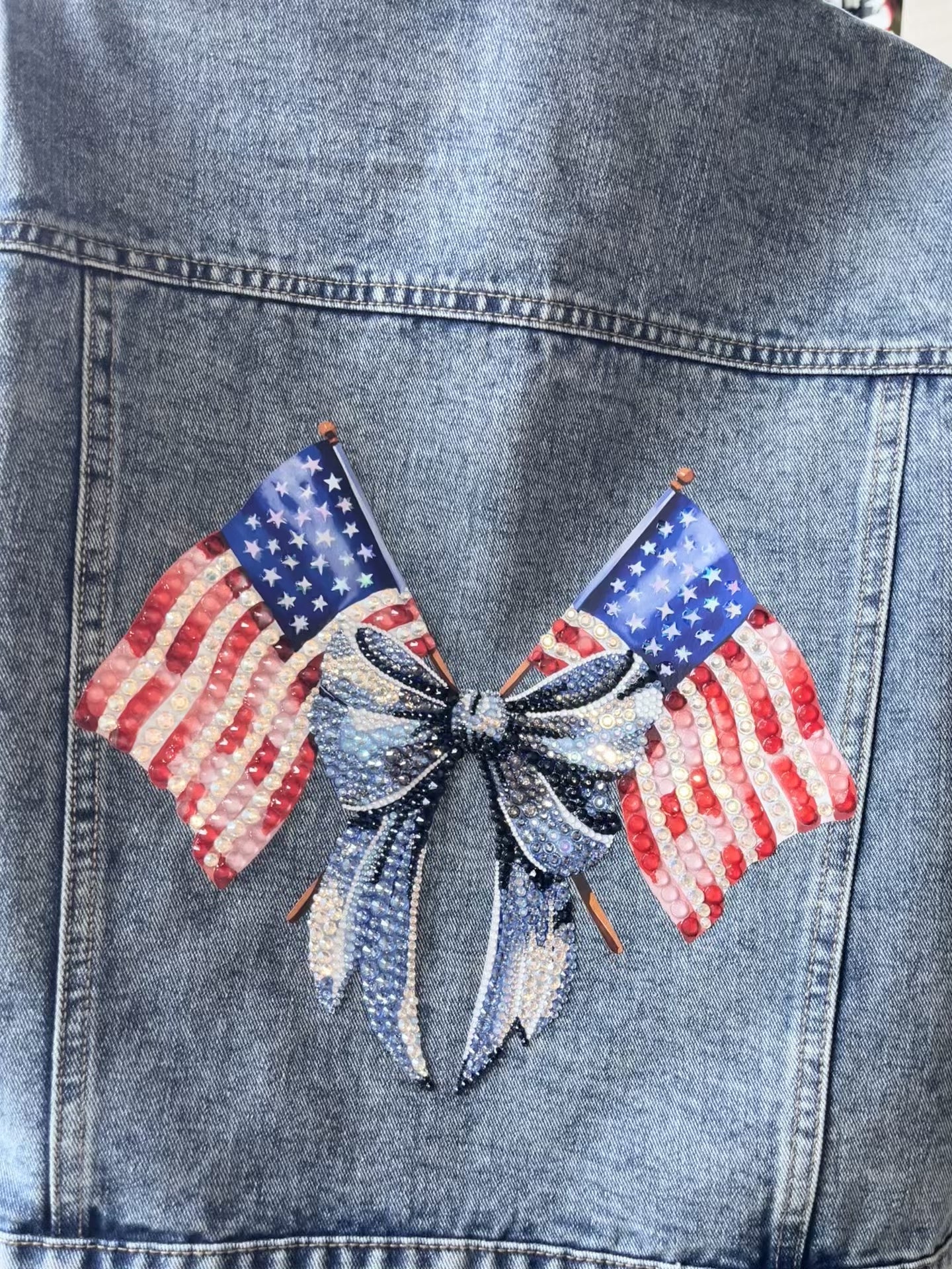 American Flag Patriotic Glam Jacket