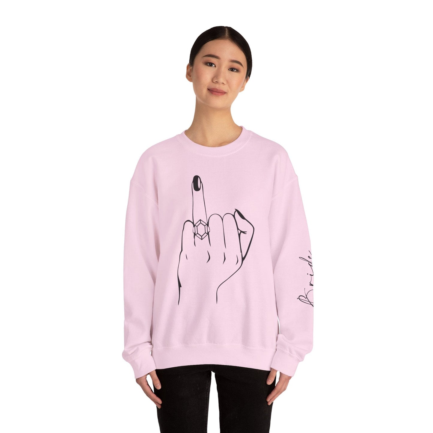 Printify Sweatshirt Engagement | Bride Crewneck Sweatshirt Engagement | Bride Crewneck Sweatshirt