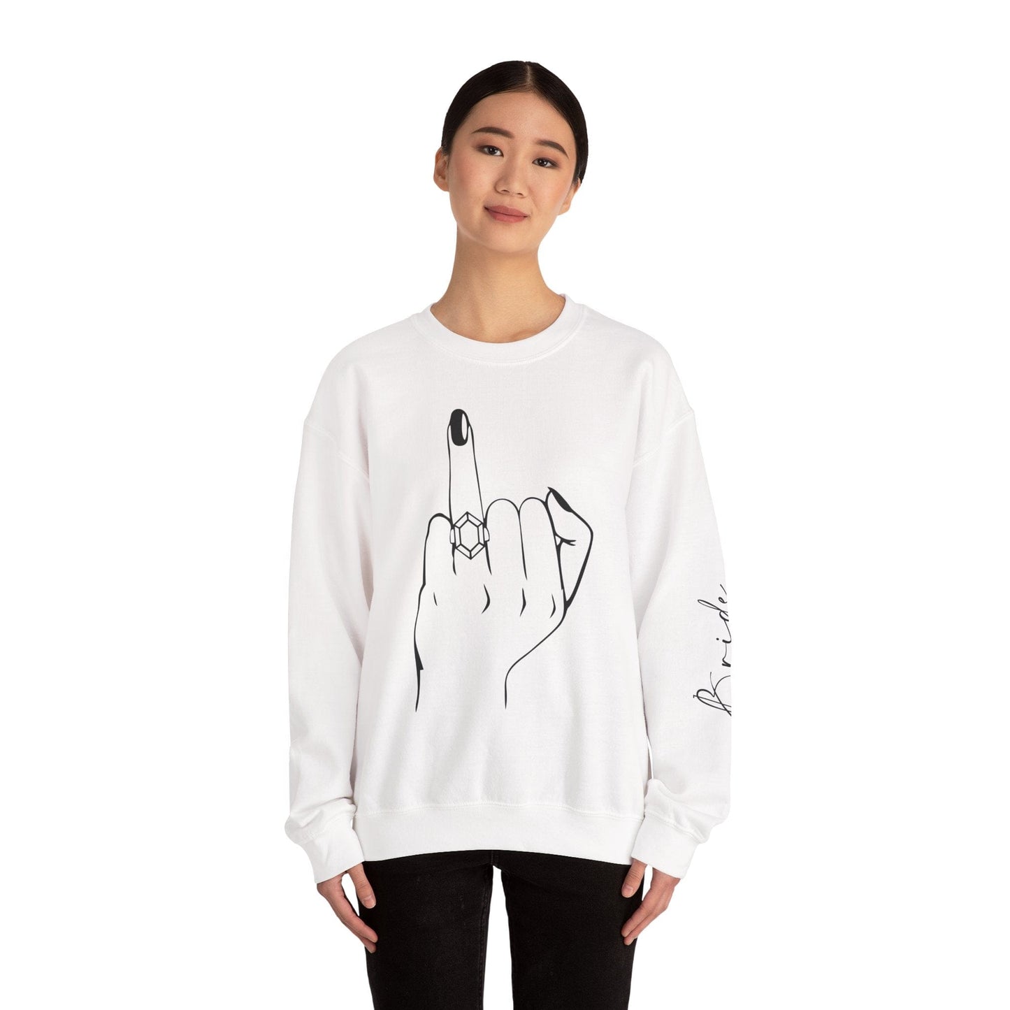 Printify Sweatshirt Engagement | Bride Crewneck Sweatshirt Engagement | Bride Crewneck Sweatshirt