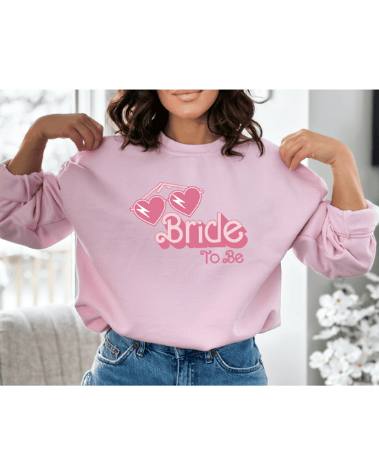 Printify Sweatshirt Light Pink / S Bride to Be Retro Crewneck Bride to Be Retro Crewneck