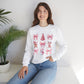 Printify Sweatshirt Pinkmas Coquette Sweatshirt, Adorable Christmas Gift, Comfortable Crewneck, Festive Holiday Apparel, Women's Winter Wear Pinkmas Coquette Sweatshirt, Adorable Christmas Gift, Comfortable Crewneck, Festive Holiday Apparel, Women's Winter Wear