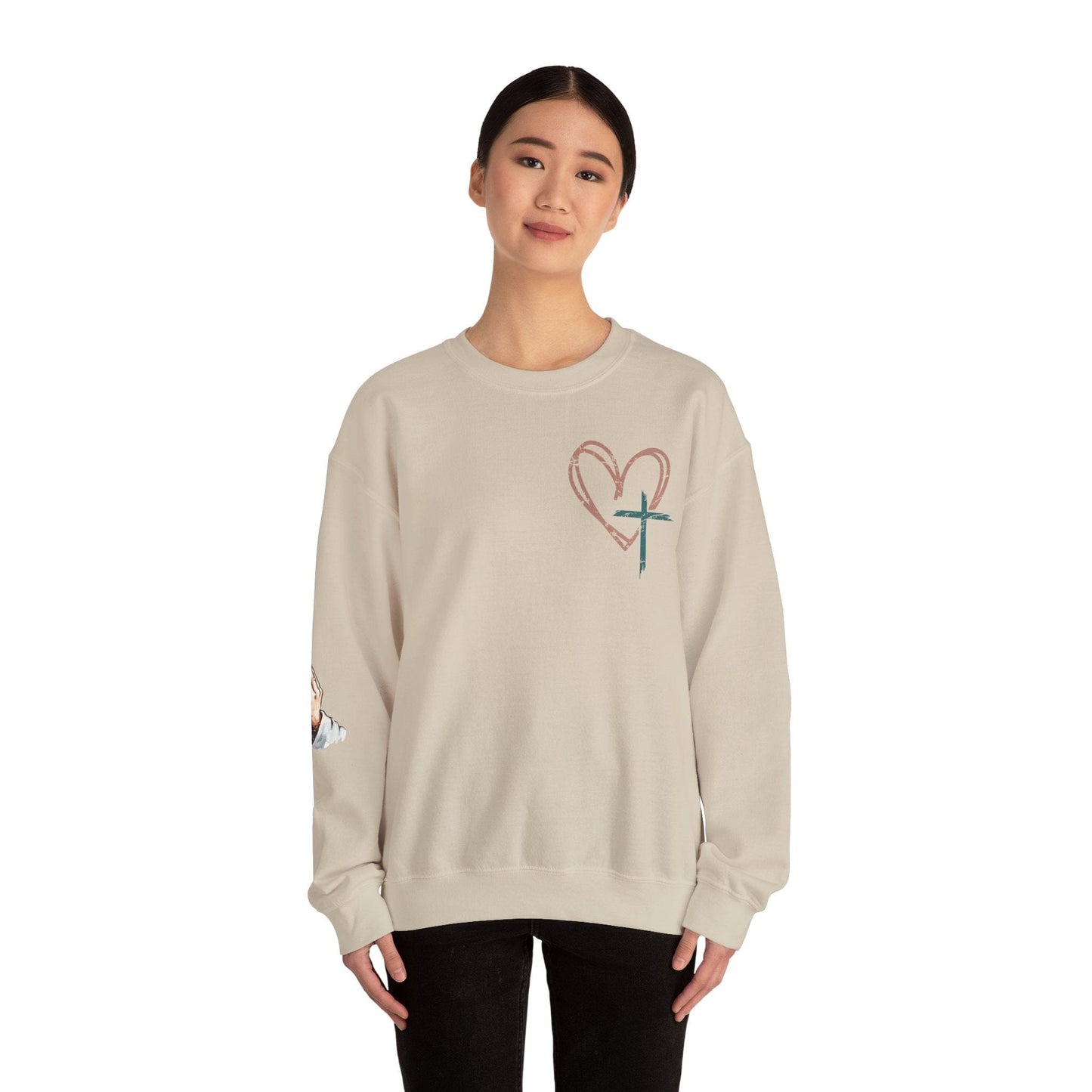 Printify Sweatshirt “Prayer Claimed” Amen Crewneck Sweatshirt “Prayer Claimed” Amen Crewneck Sweatshirt